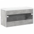 Set muebles de baño 2 piezas madera contrachapada gris