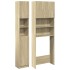Juego de muebles de baño 2 pzas madera ingeniería roble