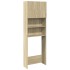 Juego de muebles de baño 2 pzas madera ingeniería roble