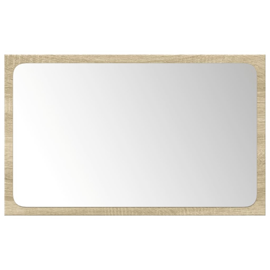 Set de muebles de baño 3 pzas madera contrachapada roble