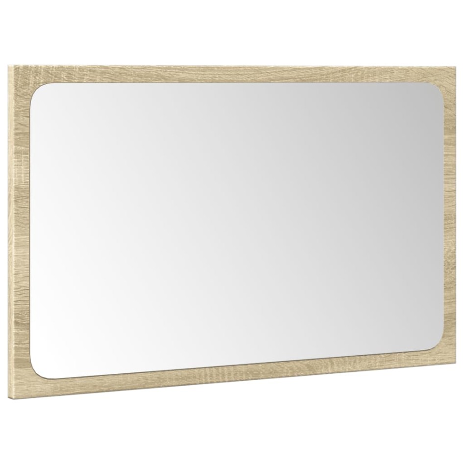 Set de muebles de baño 3 pzas madera contrachapada roble