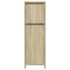 Set de muebles de baño 3 pzas madera contrachapada roble