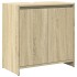 Set de muebles de baño 3 pzas madera contrachapada roble