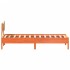 Cama sin colchón madera maciza de pino marrón cera 100x200