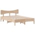 Estructura de cama sin colchón madera de pino maciza 120x200