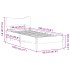 Estructura de cama sin colchón madera maciza blanca 90x190