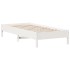 Estructura de cama sin colchón madera de pino blanca 90x200