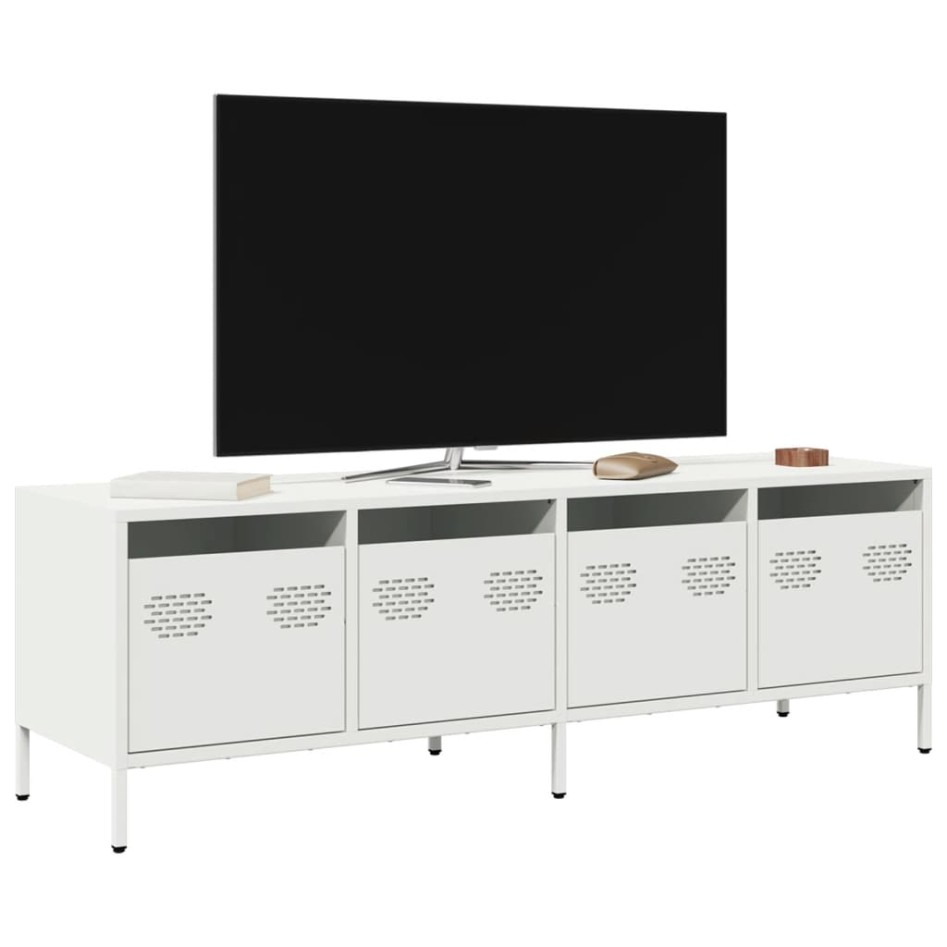 Mueble para TV acero laminado en frío blanco 135x39x43,5