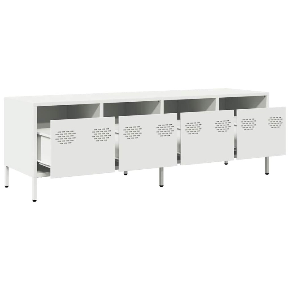 Mueble para TV acero laminado en frío blanco 135x39x43,5