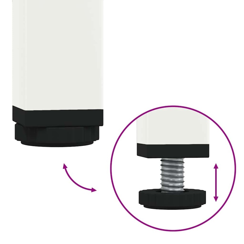 Mueble para TV acero laminado en frío blanco 135x39x43,5