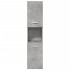 Juego muebles de baño 4 pzas madera contrachapada gris