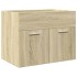 Juego de muebles de baño 4 pzas contrachapada roble