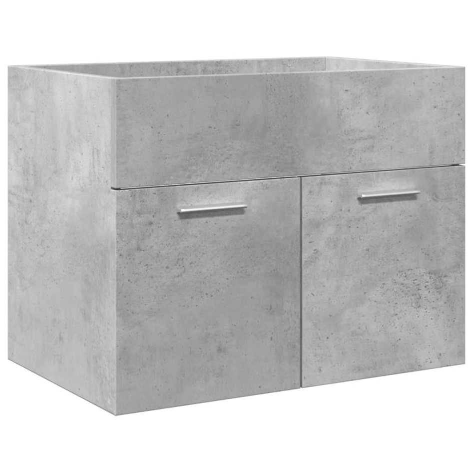 Juego muebles de baño 4 pzas madera contrachapada gris