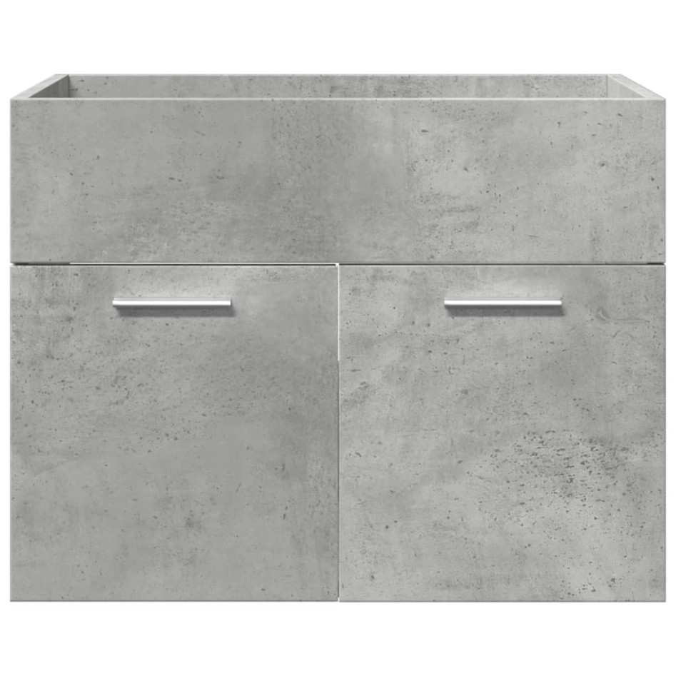 Juego muebles de baño 4 pzas madera contrachapada gris