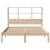 Cama con estantería sin colchón madera maciza de pino