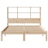 Cama con estantería sin colchón madera maciza de pino