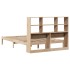 Cama con estantería sin colchón madera maciza de pino