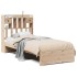 Cama con estantería sin colchón madera maciza de pino 75x190
