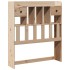 Cama con estantería sin colchón madera maciza de pino 75x190