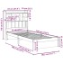 Cama con estantería sin colchón madera maciza de pino 75x190
