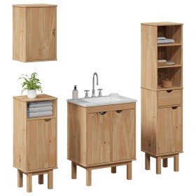 Juego de muebles de baño OTTA 4 pzas madera maciza