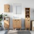 Juego de muebles de baño OTTA 4 pzas madera maciza