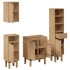 Juego de muebles de baño OTTA 4 pzas madera maciza