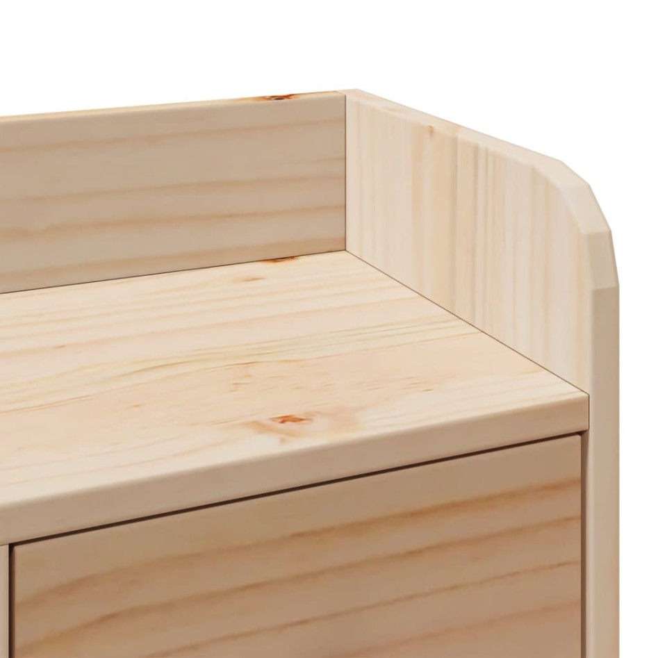 Cama con estantería sin colchón madera maciza de pino 90x190