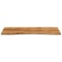 Tablero escritorio con curva madera mango rugosa 140x50x2,5