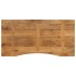 Tablero escritorio con curva madera mango rugosa 140x50x2,5