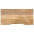 Tablero escritorio con curva madera mango rugosa 140x60x2,5