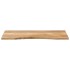 Tablero escritorio con curva madera mango rugosa 140x60x2,5