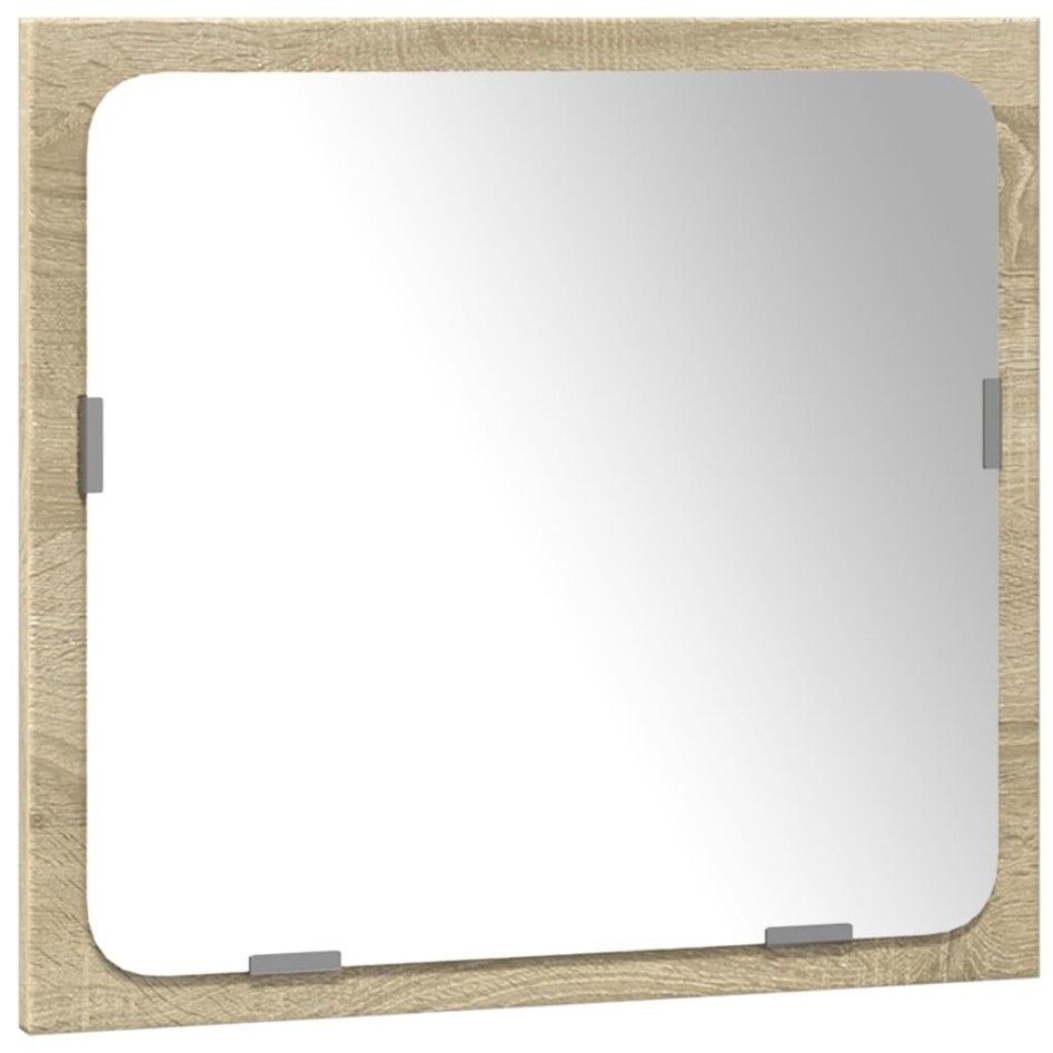 Set de muebles de baño 3 pzas madera contrachapada roble