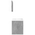 Set muebles de baño 2 piezas madera contrachapada gris