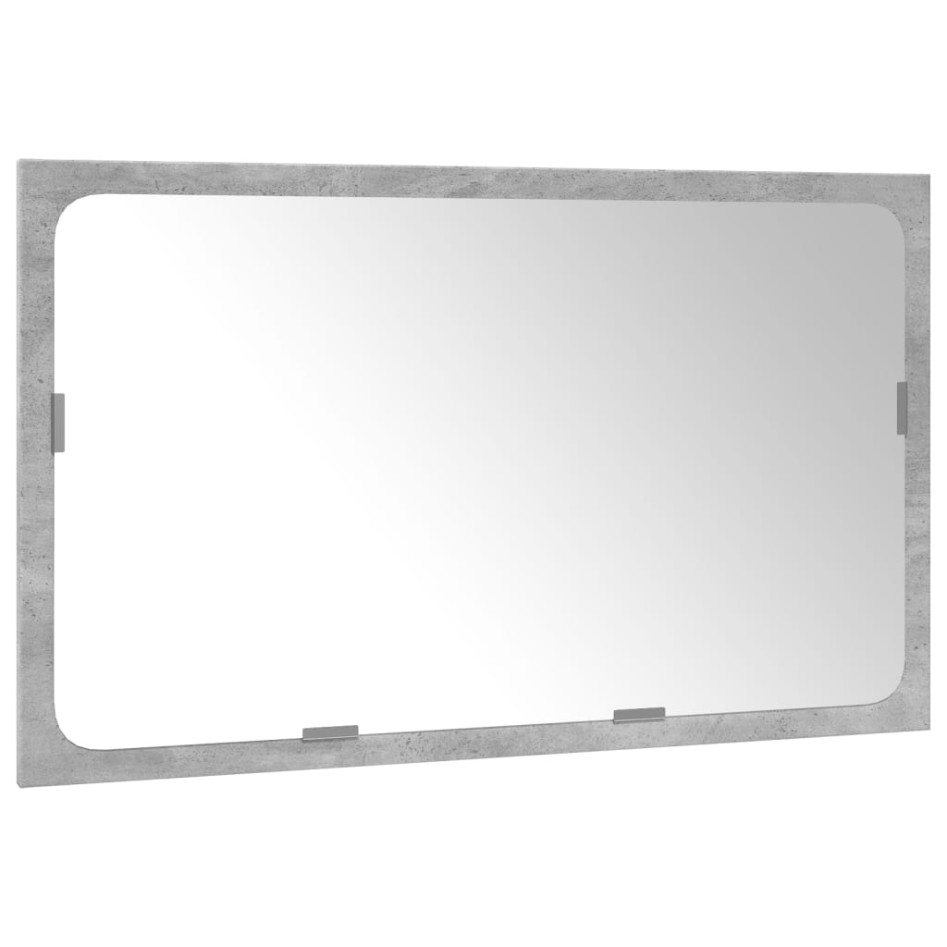 Set muebles de baño 2 piezas madera contrachapada gris