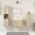 Juego de muebles de baño 4 pzas contrachapada roble