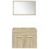 Juego de muebles de baño 4 pzas contrachapada roble