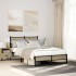 Estructura de cama sin colchón metal roble Sonoma 120x190