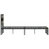Estructura de cama sin colchón metal roble Sonoma 120x190