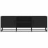 Mueble de TV madera de ingeniería y metal negro 120x35x41