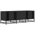 Mueble de TV madera de ingeniería y metal negro 120x35x41