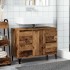 Mueble de lavabo madera ingeniería envejecida 80x33x60