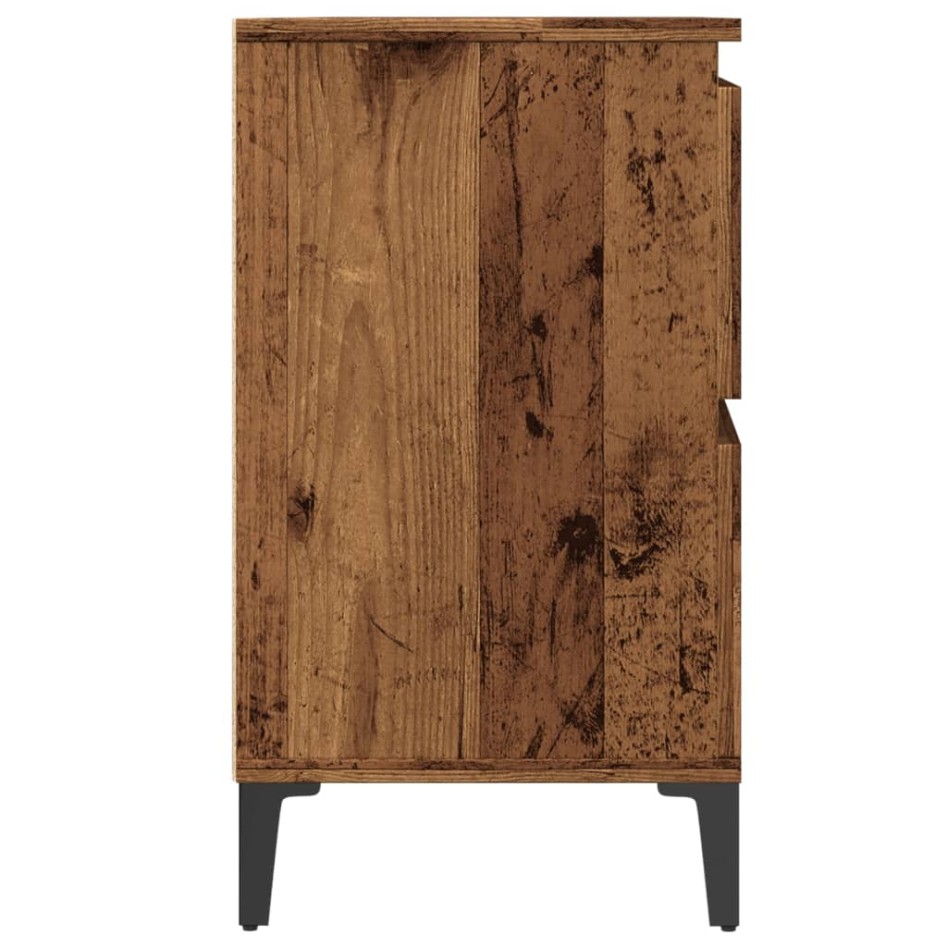Mueble de lavabo madera ingeniería envejecida 80x33x60