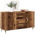 Aparador de madera de ingeniería envejecida 100x36x60