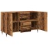 Aparador de madera de ingeniería envejecida 100x36x60