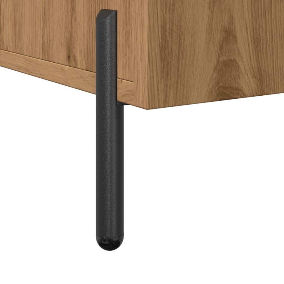 Aparador de madera de ingeniería roble artisan 100x36x60