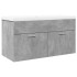 Mueble de baño con lavabo integrado gris