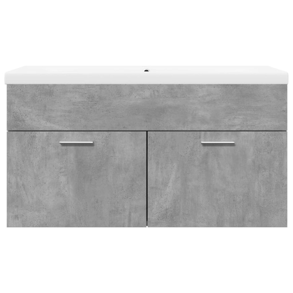 Mueble de baño con lavabo integrado gris