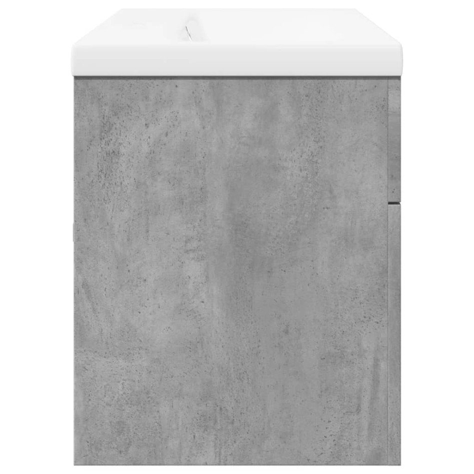 Mueble de baño con lavabo integrado gris