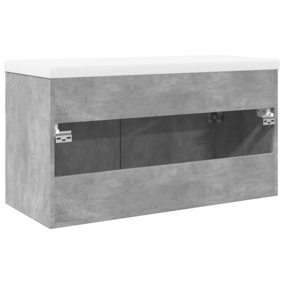 Mueble de baño con lavabo integrado gris